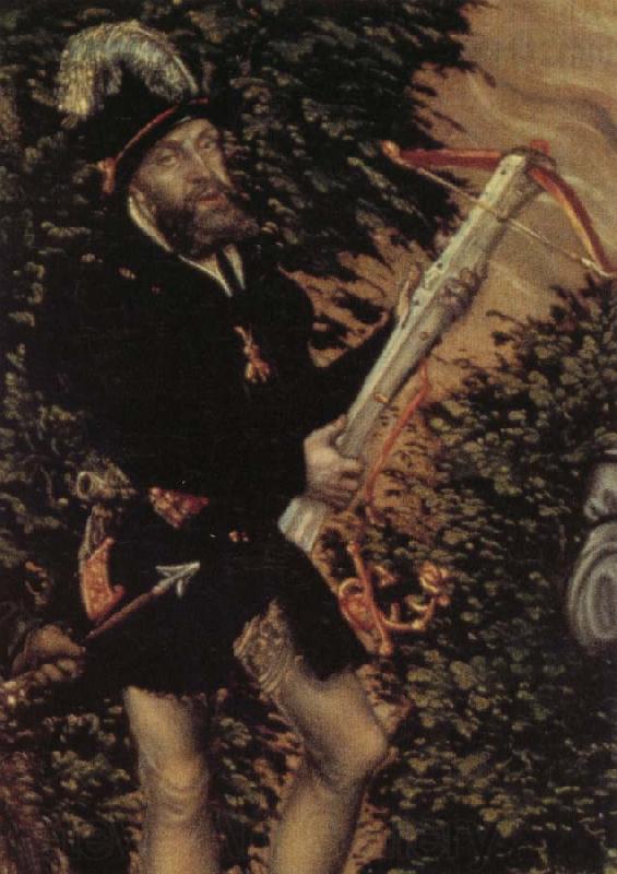 Lucas Cranach Details of The Stag Hunt Spain oil painting art